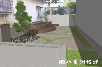 お客様説明用3Dパース図(福岡県北九州市)©八重洲技建